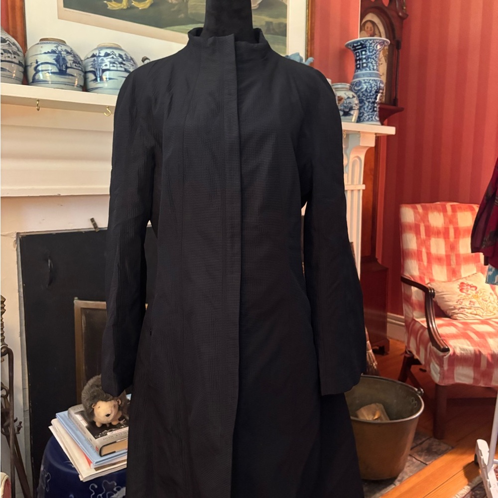 Per Se Black Trench Coat for Women